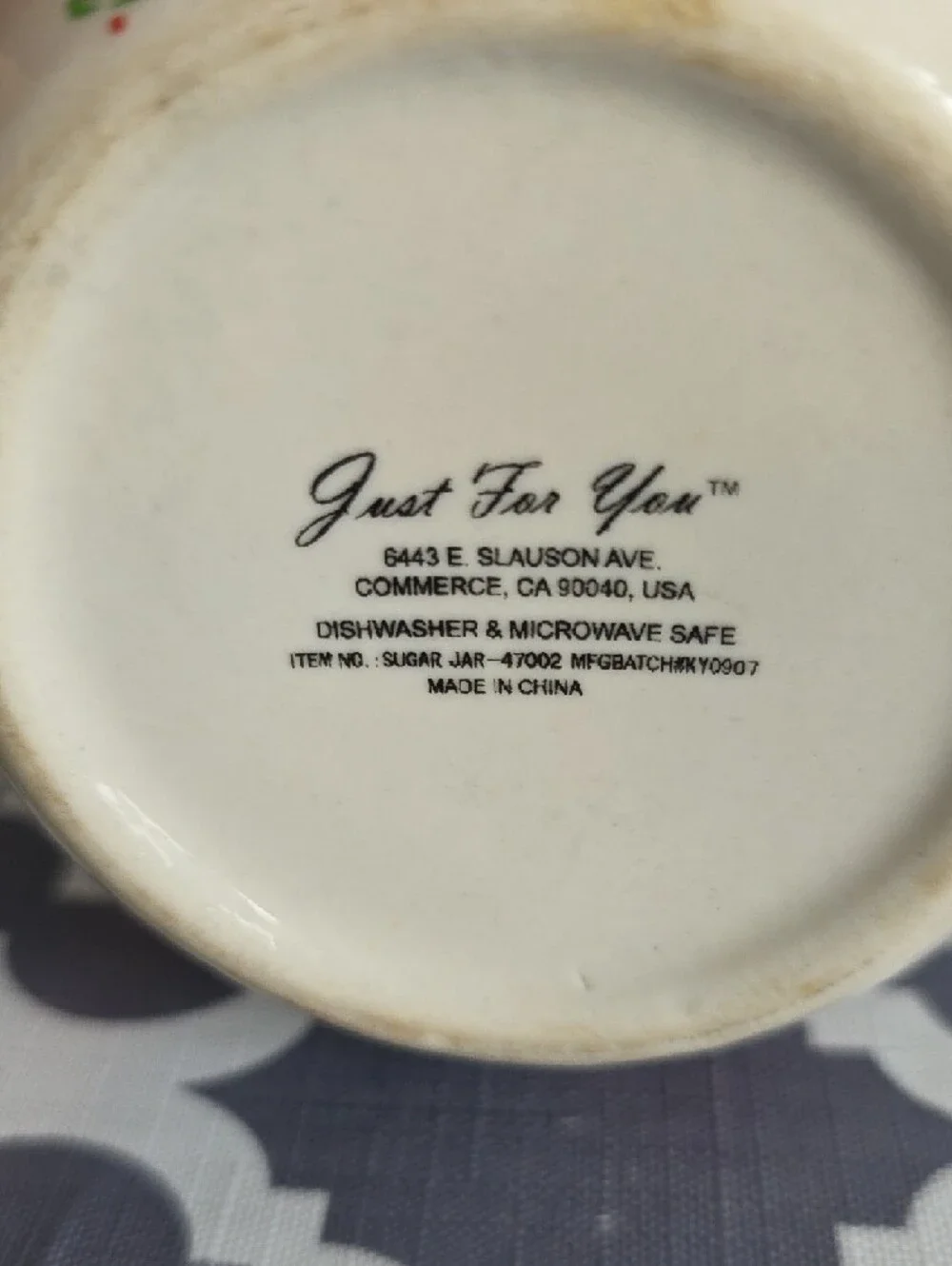 Just For You white ceramic